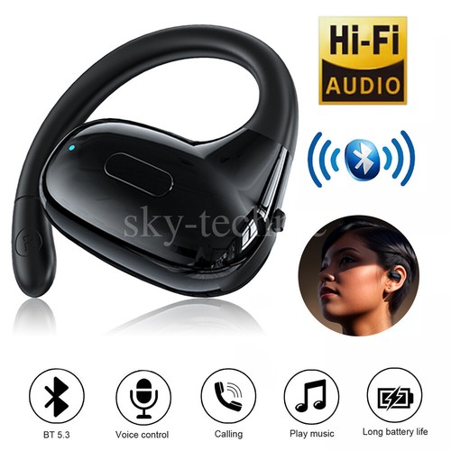 Wireless Bluetooth Headset Mobile Phone Hands Free Earpiece for Samsung iPhone - Bild 3 von 27
