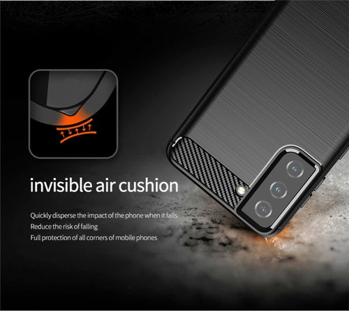 For Samsung Galaxy S21 S23 S24 S25 Ultra Carbon Fiber Soft Rubber TPU Case Cover - Picture 7 of 15