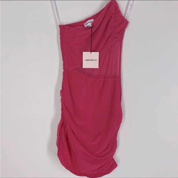 jerica mesh mini dress Superdown Jerica Mesh Mini Dress