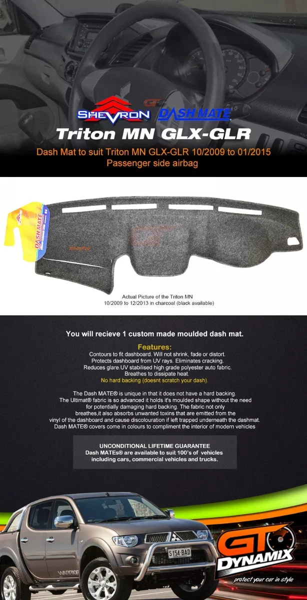 Mitsubishi triton dash mat deals