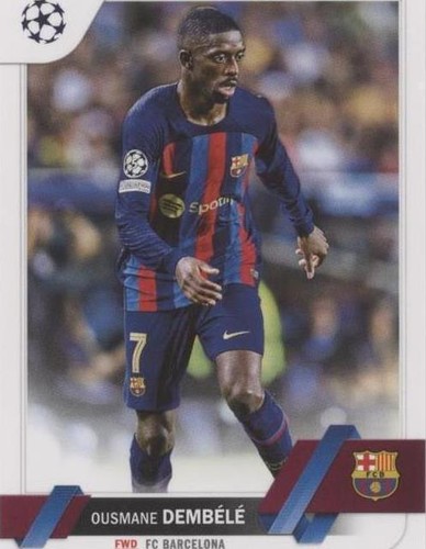 OUSMANE DEMBELE /150 BLUE REFRACTOR TOPPS FINEST UEFA 2022-23