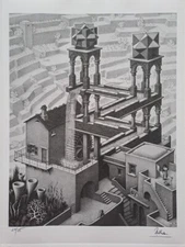 M. C. Escher Signed - Impossible World - Collectable Lithograph