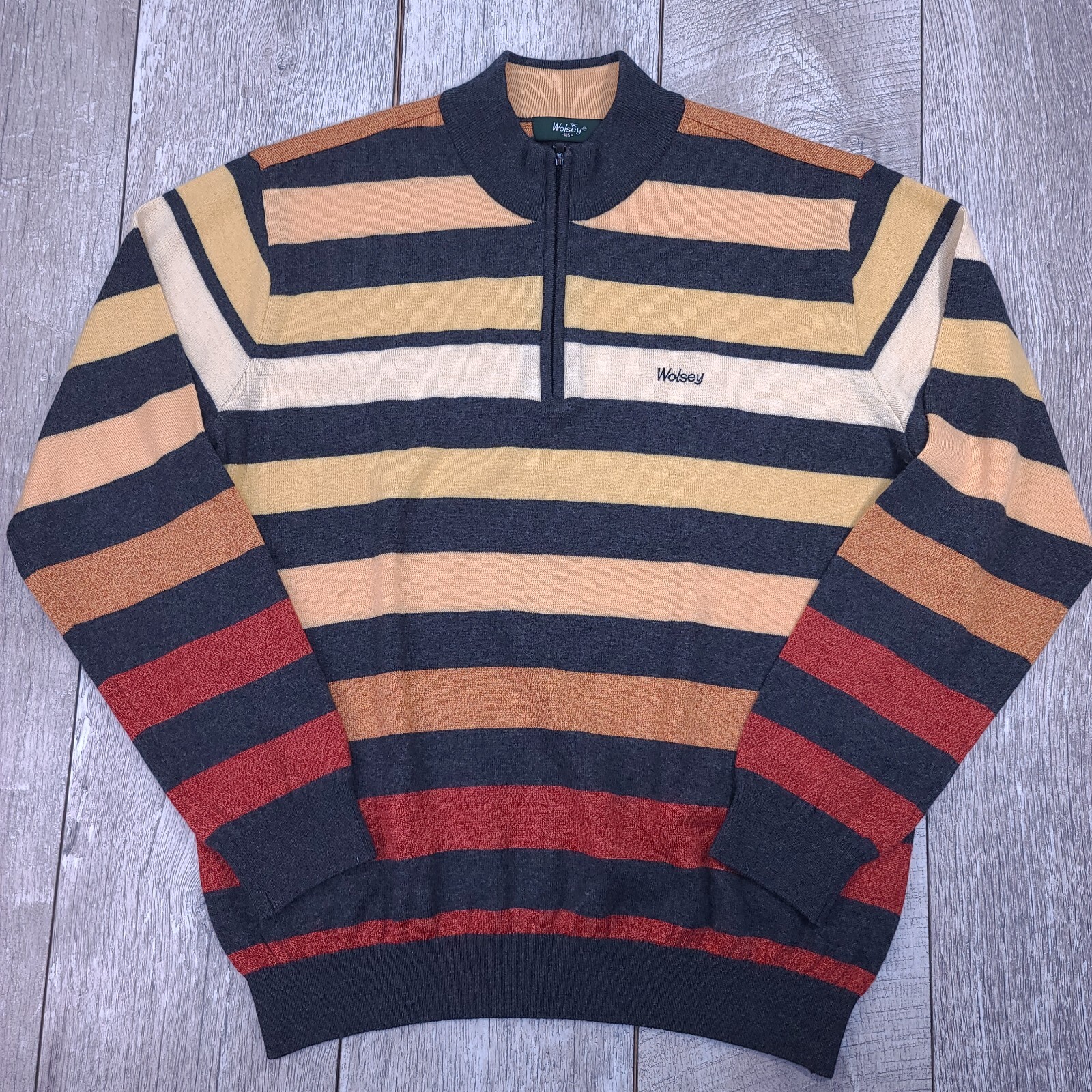 Wolsey 1/4 Half Zip Wool Popover Long 