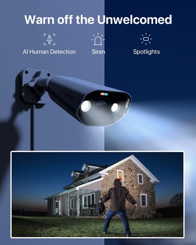 ZOSI 4K 5MP Bullet IP POE Security Camera System 16/8CH 4/2TB NVR 2-Way Audio - Picture 12 of 31