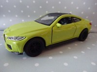 Bmw M4 Gelb Zitronengelb Modelauto Ca.12Cm *Neu* 1/34-39