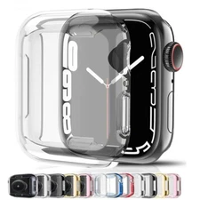 For Apple Watch Series 10 9 8 7 6 Ultra SE Screen Protector Full Cover Soft Case