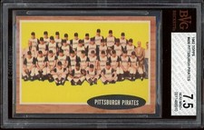 1962 Topps Baseball #409 Pittsburgh Pirates BVG 7.5