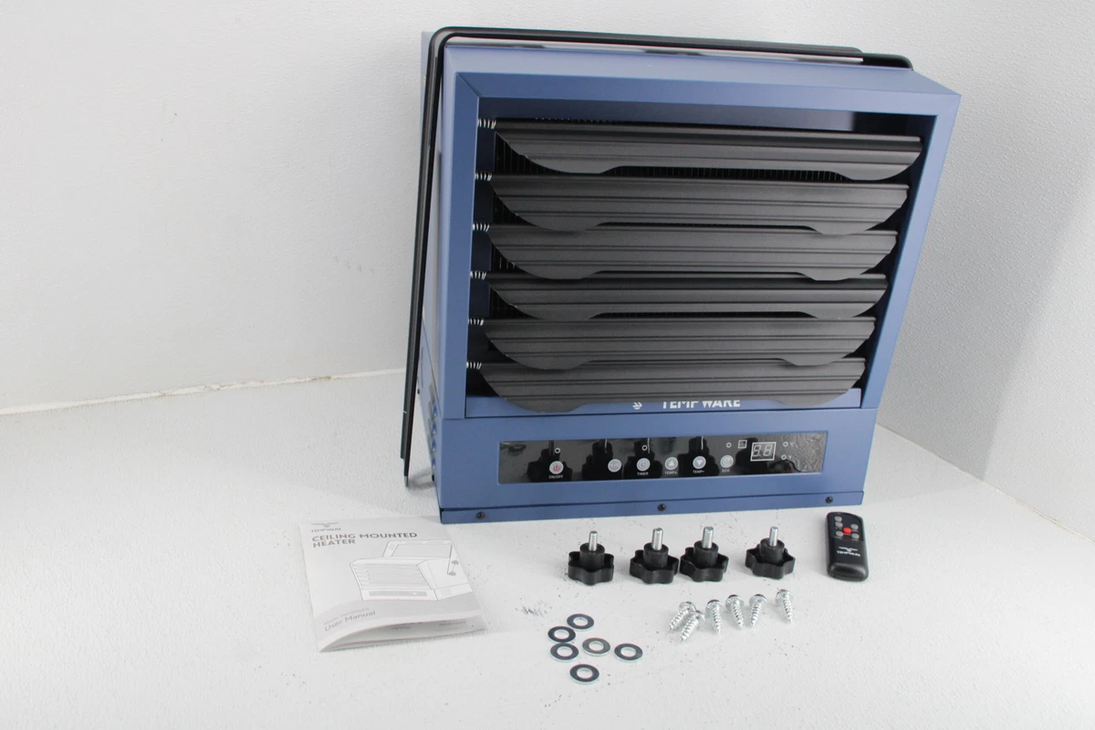 TEMPWARE TW10000ER 10000 Watt 240 Volt Digital Hardwired Garage Heater w  Remote | eBay