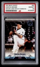 2022 Hunter Brown Minor League Rookie #05 Sugar Land Space Cowboys Graded 10