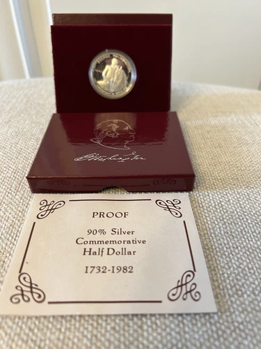 US Mint George Washington 250th Anniv. 90% Silver Proof