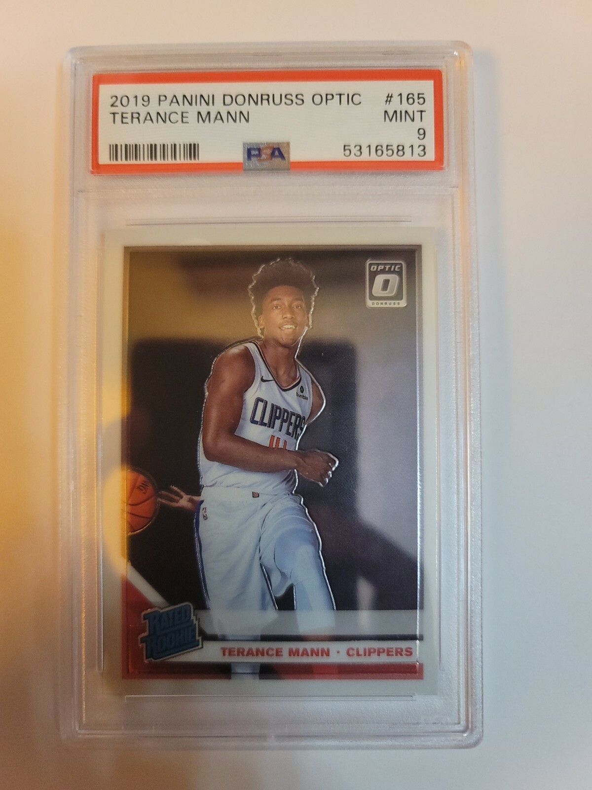 TERANCE MANN PSA 9 2019-20 Donruss Optic RC #165