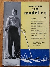 ARGUS C3 INSTRUCTION MANUAL GUIDE BOOK GENUINE ORIGINAL