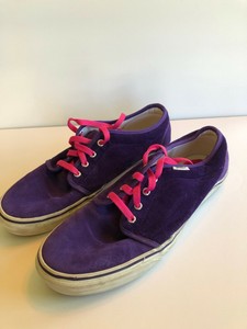 suede purple vans