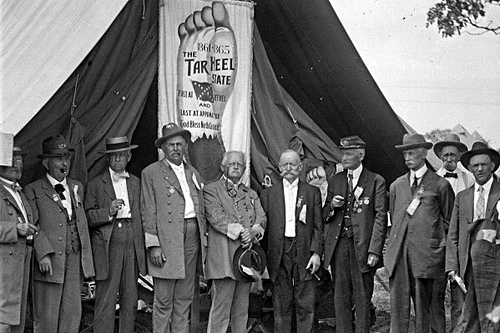 New 5x7 Civil War Photo: Confederate "Tar Heel" Veterans at Gettysburg Reunion