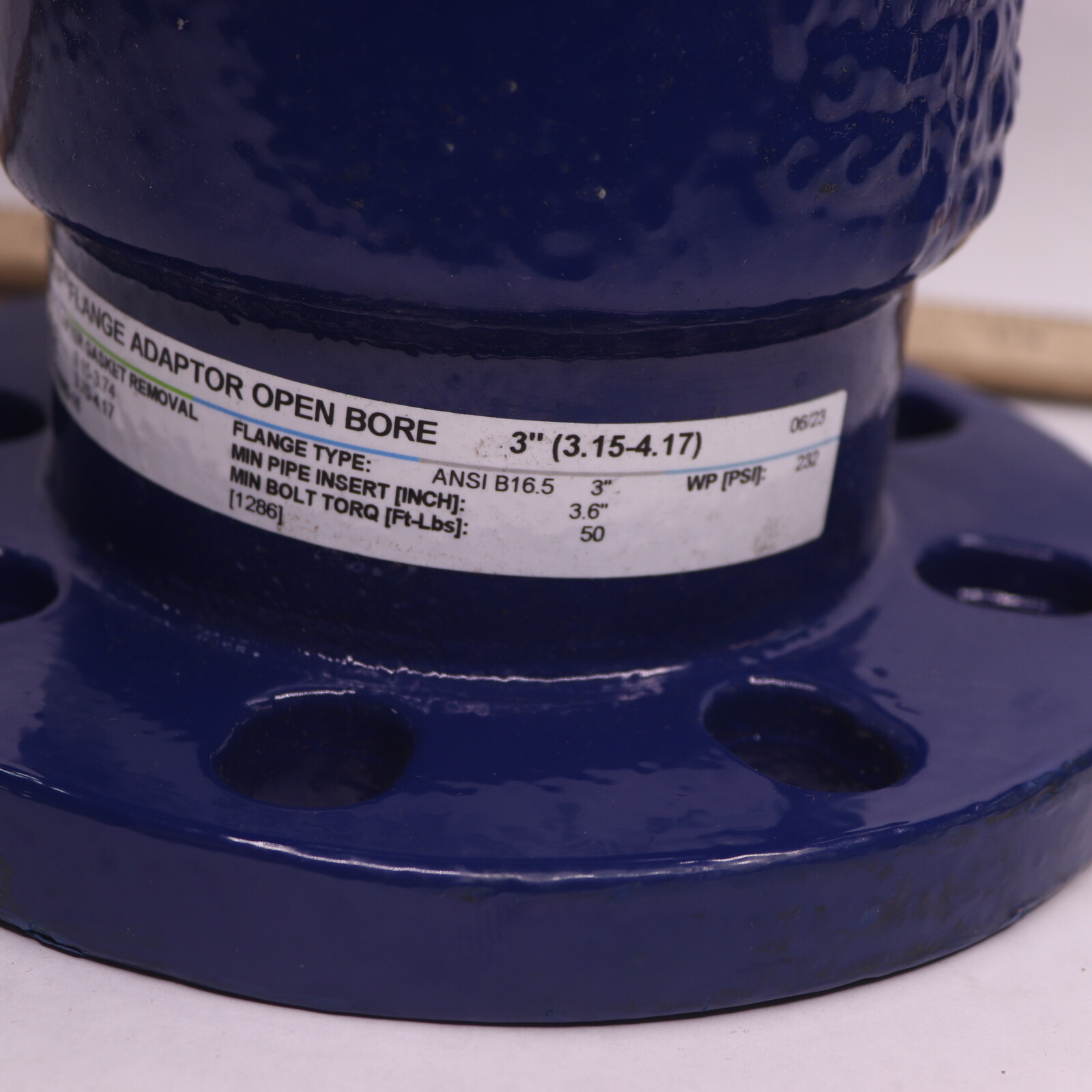 Hymax Grip Flange Adapter EPDM 3.0" Open Bore 1349603008016 eBay