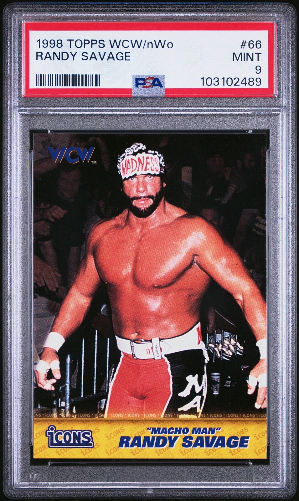1998 Topps WCW/nWo #66 Macho Man Randy Savage - PSA 9