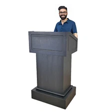 27X20X48" Deluxe Podium Pulpit Lectern Embassy Church Hostess Reception Wood