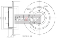 2X Maxgear 19-0733 Bremsscheibe FüR Mitsubishi Proton Volvo