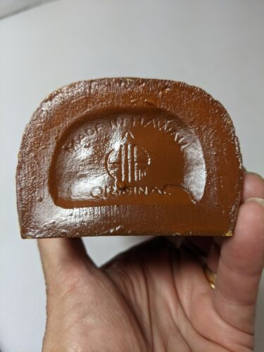 HIP Productions Tiki Original God KU 1974 9” Legno Hapa Marrone Made In Hawaii NOTA - Foto 7 di 11