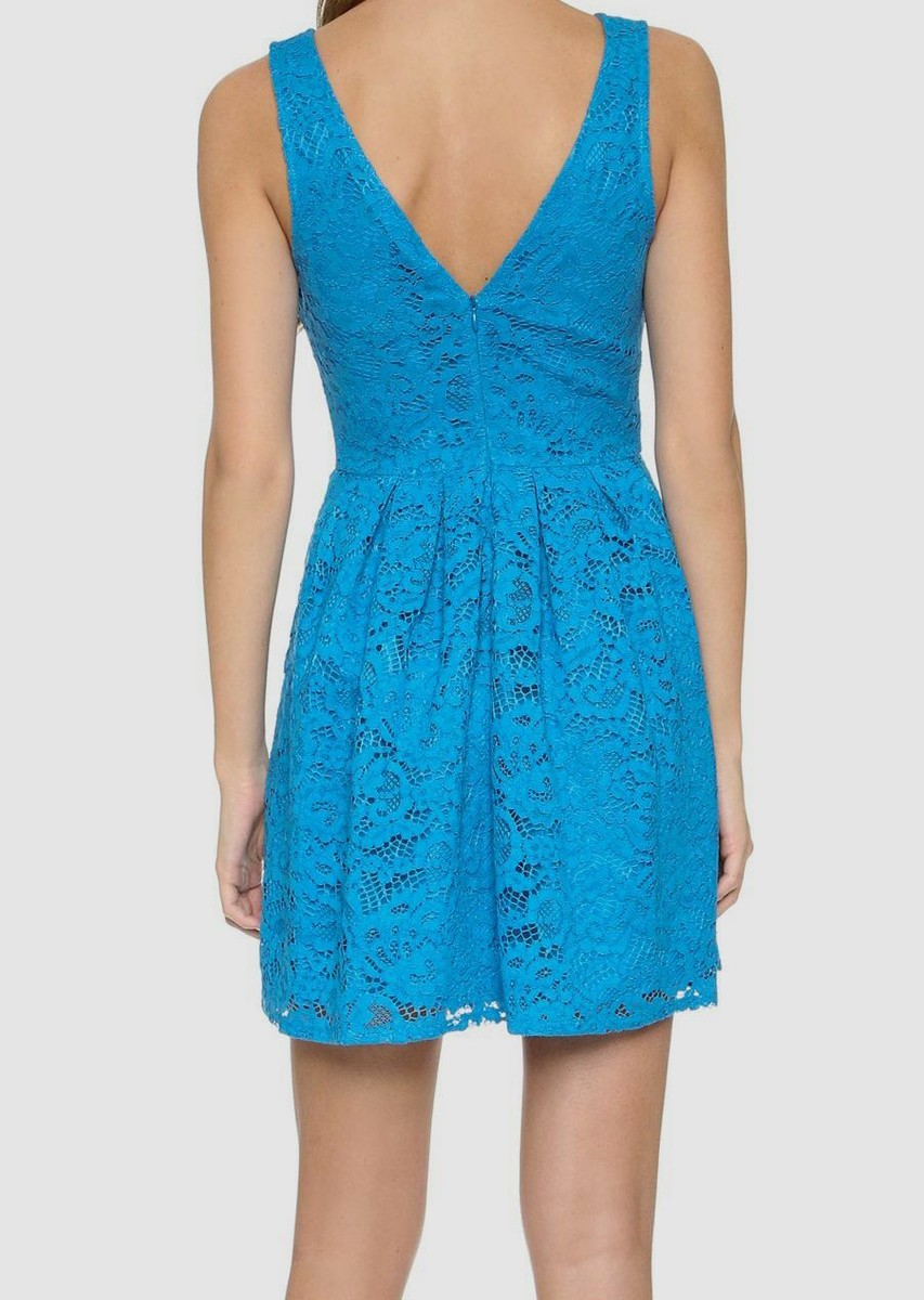 chinese dress ladies FOREVER 21 Navy Blue Lace Party Dress with Tan Lining Large – koalaandkween