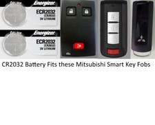Remote Key Fob Smart Key Battery For Mitsubishi - Energizer Cr2032 2 Pack Remote Key Fob Smart Key Battery For Mitsubishi - Energizer Cr2032 2 Pack