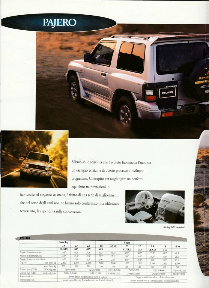 BROCHURE MITSUBISHI Gamma - 4/1998 - Italian - Immagine 3 di 4