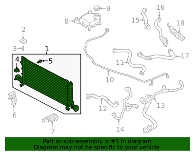 OEM Volvo Xc40 Cooling Radiator 32249456 Genuine for sale online 