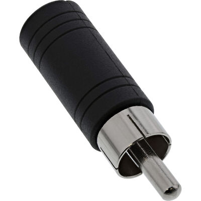 Adapter Cinch Stecker auf 3,5mm Klinke Buchse Mono Inline Hifi 1 Stück