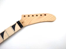 24 FRET MAPLE GUITAR NECK REPLACEMENT SHARK FIN BANANA HEAD FLOYD ROSE DIY
