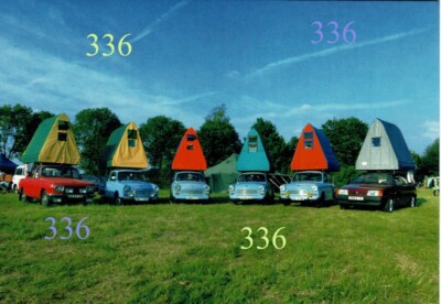 1  Fotokarte,  Fotokarte : Wartburg + Trabant - VAZ Radebeul 25.5.2019 - K 336