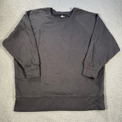 Aeri Men s Crewneck Sweatshirt Gray   Boxy Fit   Size XL