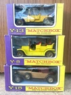 MATCHBOX LESNEY YESTERYEAR JOB LOT Y5 PEUGEOT, Y13 DAIMLER, Y15 PACKARD VICTORIA