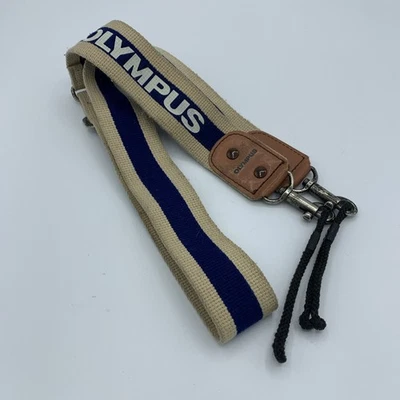 Olympus OM 'HUNTER' Camera Strap - Canvas & Leather with cord connections - Image 1 of 2