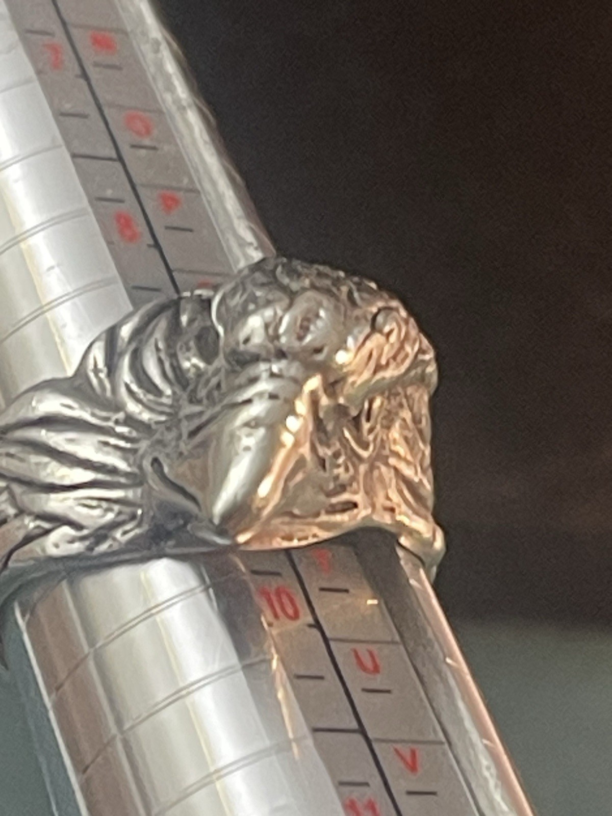 Unique Beautiful Sterling Silver Eagle Head Ring … - image 9