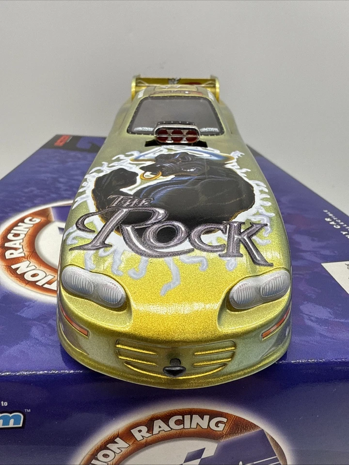 Action Jerry Toliver WWF The Rock 2000 Camaro Diecast NHRA Race 1:24 Funny Car - Image 4 of 4