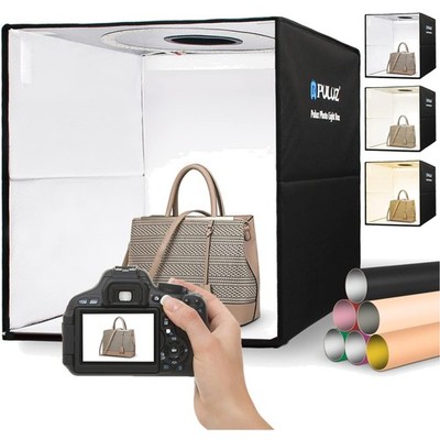 Portable Photo Studio Light Box, 16''x16'' Professional Dimmable Shooting Tent ...