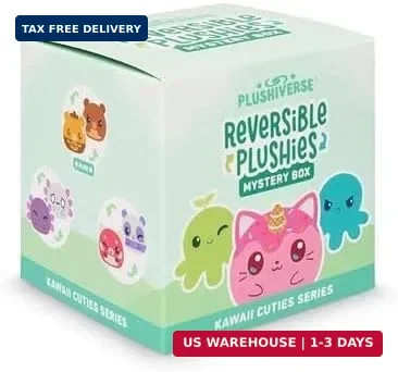 TeeTurtle Kawaii Cuties Series Reversible Plushie Mystery Box - 3-Inch Mini Two-