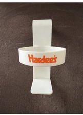 Cup Holder, Hardee&rsquo;s Vintage Automotive Window Track Cup Holder, New, Unused!
