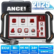 ANCEL DS600Elite Car OBD2 Diagnostic Tool Bidirectional TPMS Scanner CANFD &DOIP