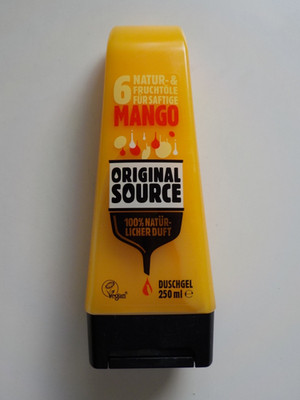 ORIGINAL SOURCE MANGO 6 Natur-und Fruchtöle Natürlicher Duft Duschgel Vegan250ml