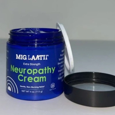 Migrastil Neuropathy Nerve Cream Extra Strength 4oz Pain Relief Fast-Acting