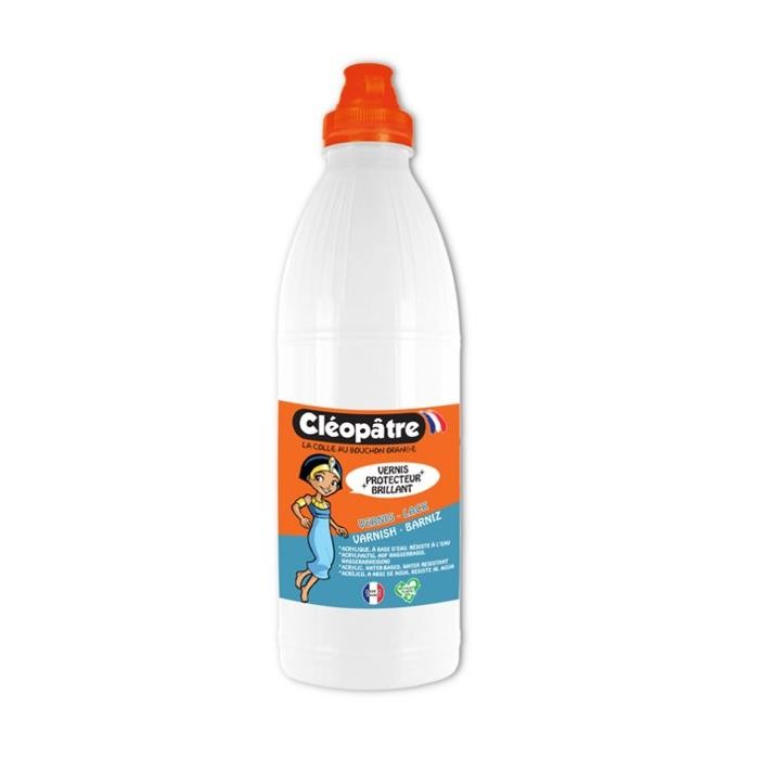 Vernis protecteur brillant CLEOPATRE VPPG-1000 colle finition gouache 1kg