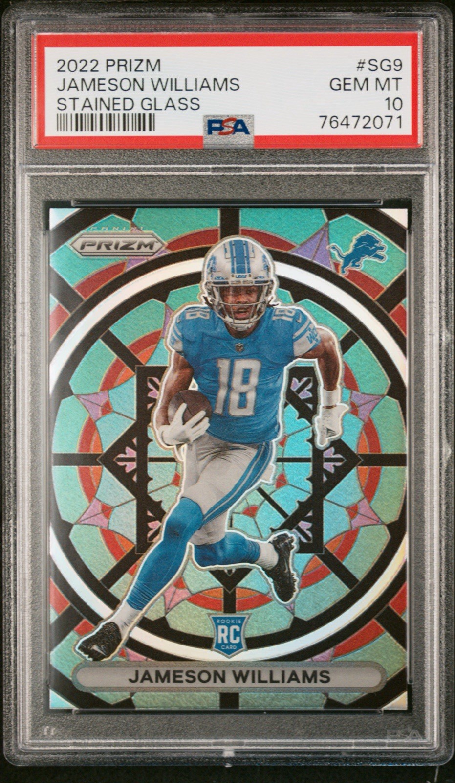 Jameson Williams Panini Prizm Stained Glass #SG9 Base