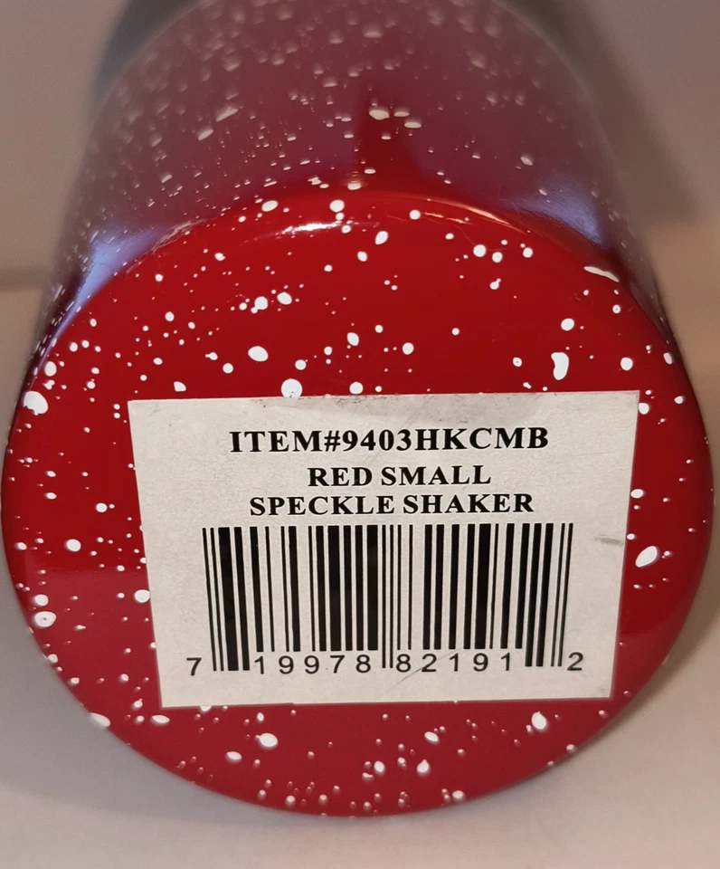 Coctelera Martini de Metal Feliz Navidad Rojo/Blanco Moteado Cambridge NUEVA Foto 3 de 3