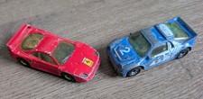 Vintage Retro Matchbox Ferrari F40 and Ford RS200 