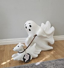 Goblin  Ghoul XL Viral Halloween Ghost with Dog Indoor/Outdoor Decor