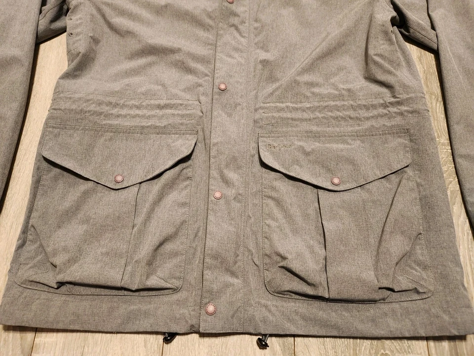$399 Barbour Mens Mull Rain Lightweight Jacket Size Medium Waterproof - Image 4 of 4