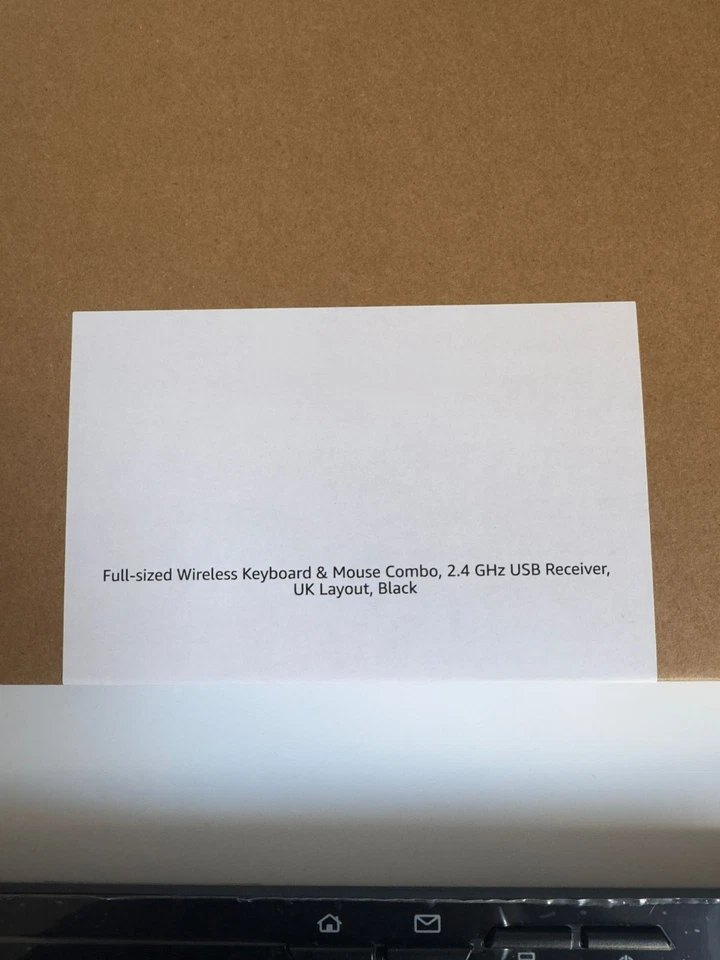 Amazon Basics Wireless Keyboard and Mouse Combo Full-Sized, 2.4GHz USB receiver - Image 2 of 3