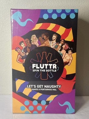   Fluttr Spin The Bottle Let s Get Naughty Party Game NEW Sealed 18+