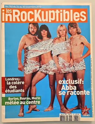Abba - Very rare newspaper from France from 2010 ( Full magazine ) 7 pages